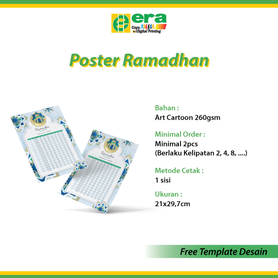 Poster Edisi Ramadan Uk. A4 - AC260